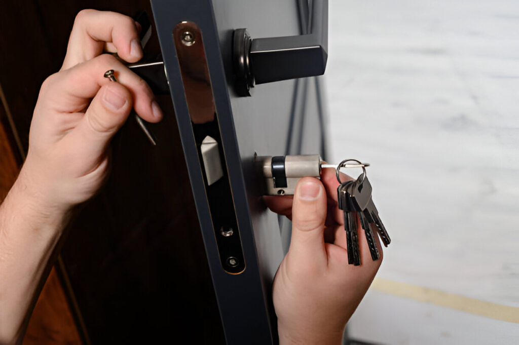 Medidas de seguridad en una puerta blindada